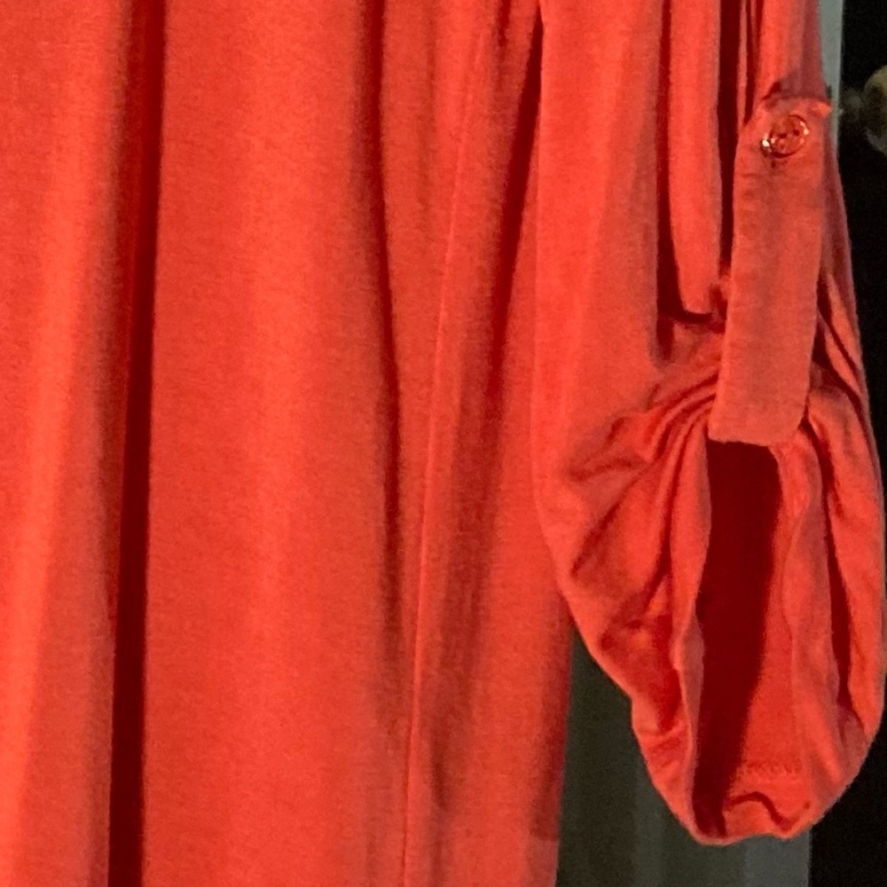 Vibrant EUC Cable & Gauge Orange Top women size M - Picture 8 of 12